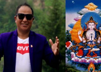 बन्ने भयो सुनापति गाउँपालिकामा ५५ फिटे सेतो मछिन्द्रनाथको मुर्ति