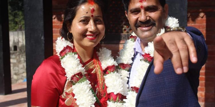 मनोज गजुरेलले मञ्जु पोखरेलसँग गरे दोस्रो विवाह