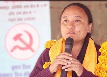 बागमती प्रदेशका सामाजिक बिकाश मन्त्री कुमारी मोक्तान रामेछापको सुनापती १ गुन्सी धारापानी आउदै