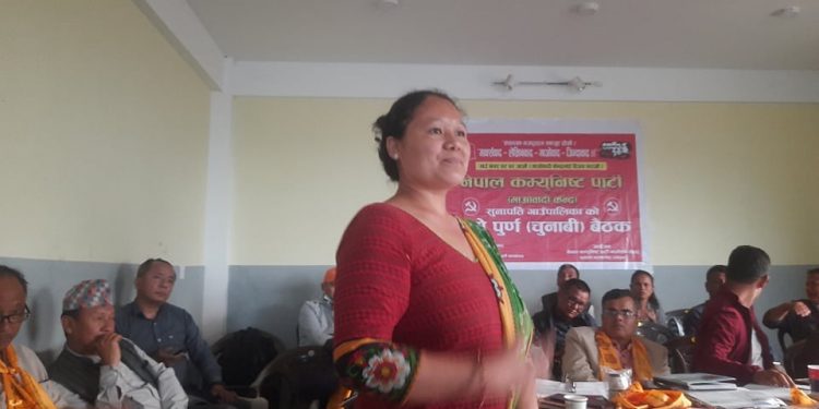 रामेछाप जिल्ला सुनापति गाउँपालिकाको उपाध्यक्ष पदमा कमला तामाङको दाबेदार