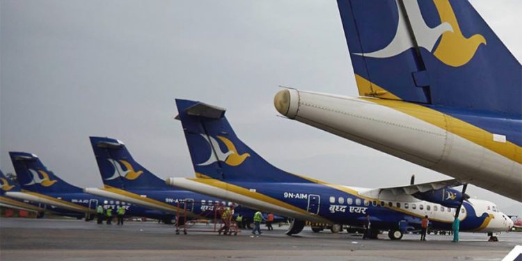 काठमाडौंबाट भद्रपुर उड्ने तयारी गरेको बुद्धको जहाजमा समस्या देखिएपछि यात्रु ओरालियो