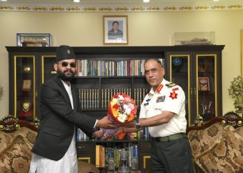 मेयर शाह र प्रधान सेनापति शर्माबीच भेटवार्ता