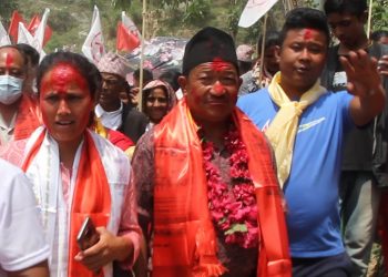 नवनिर्वाचित सुनापति गाँउपालिका अध्यक्ष तामाङ र चौलागाईलाई सुनापतिबासिले गरे भब्य स्वागत (फोटो फिचर)