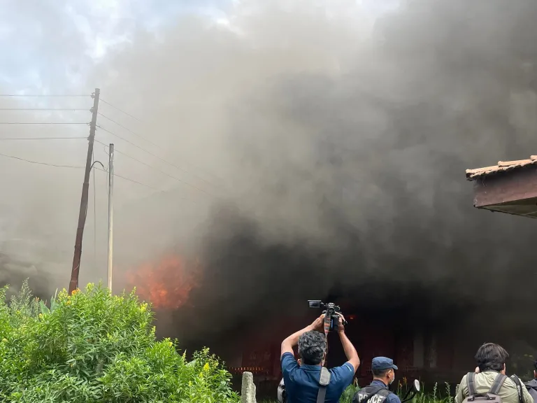 भृकुटीमण्डपको ह्वील चेयर गोदाममा भीषण आगलागी