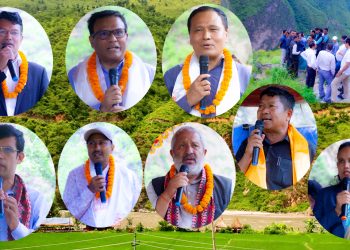 सुनकोशी ३ जलाशय जलबिद्युत आयोजनाको स्थलगत अवलोकन गर्न रामेछाप पुग्यो नेपाल-बांग्लादेश उर्जा टोली