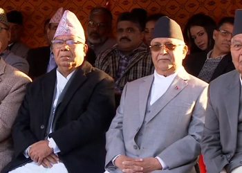 शीतल निवासमा सँगसँगै देखिए ओली र माधव नेपाल