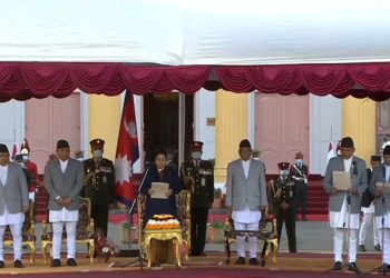 ३ उपप्रधानमन्त्रीसहित ८ सदस्यीय मन्त्रिपरिषद गठन, रवि बने गृहमन्त्री