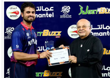 अलराउन्ड प्रदर्शन गरेका गुल्सन झा बने प्लेयर अफ द म्याच