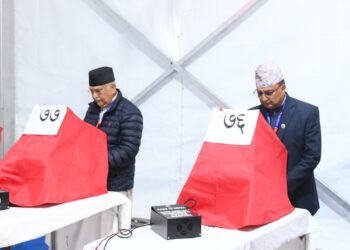 सकियो एमालेको मतदान, खसेन शतप्रतिशत भोट