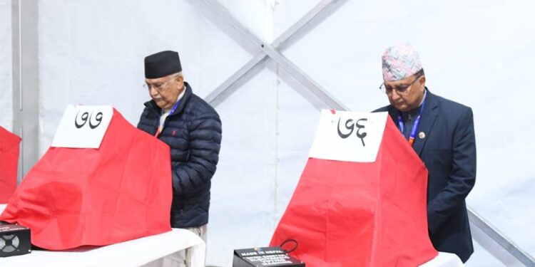 सकियो एमालेको मतदान, खसेन शतप्रतिशत भोट