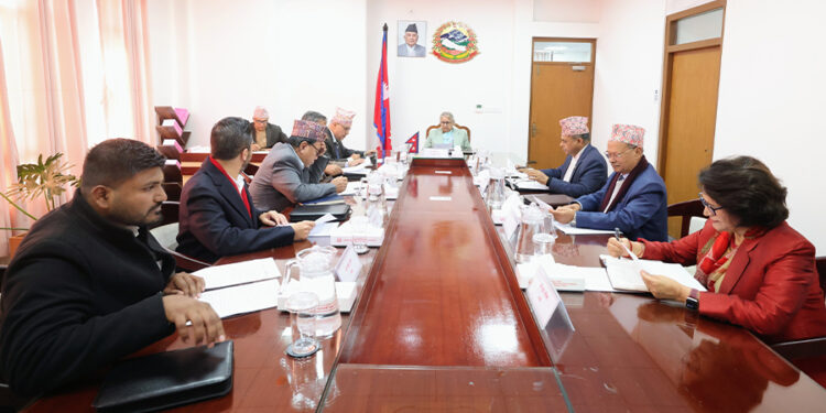 सिंहदरबारमा मन्त्रिपरिषद् बैठक